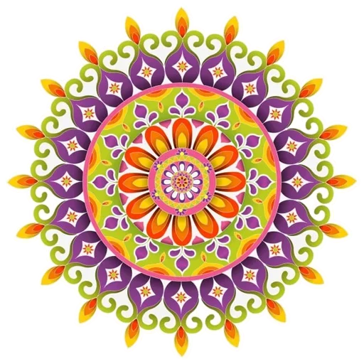 Sticker Rangoli (alpona)