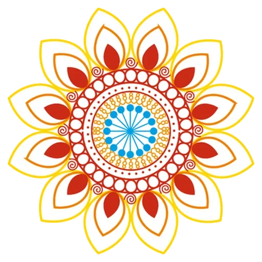 Sticker from the "Rangoli (alpona)" sticker pack