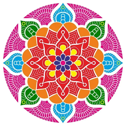 Sticker Rangoli (alpona)