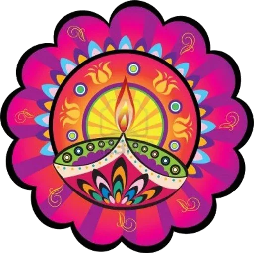 Sticker from the "Rangoli (alpona)" sticker pack