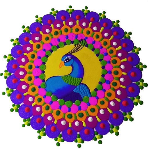 Sticker Rangoli (alpona)