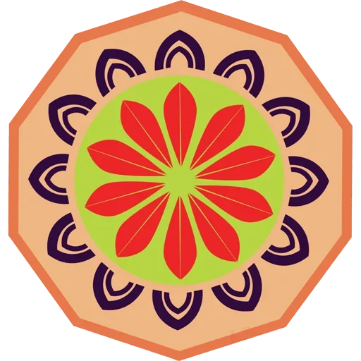 Sticker from the "Rangoli (alpona)" sticker pack