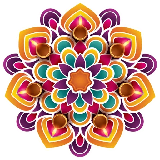 Sticker Rangoli (alpona)