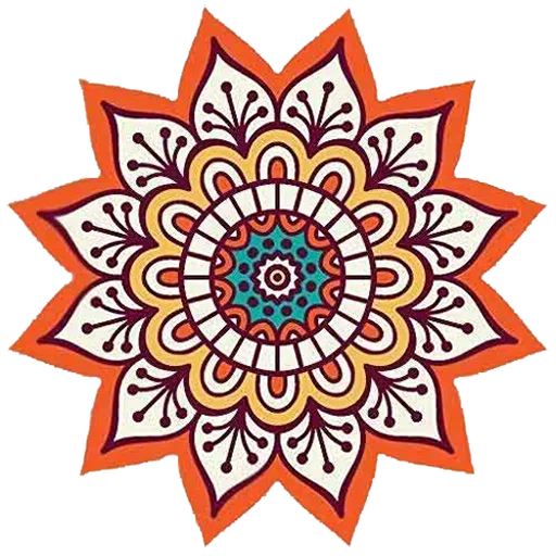 Sticker Rangoli (alpona)