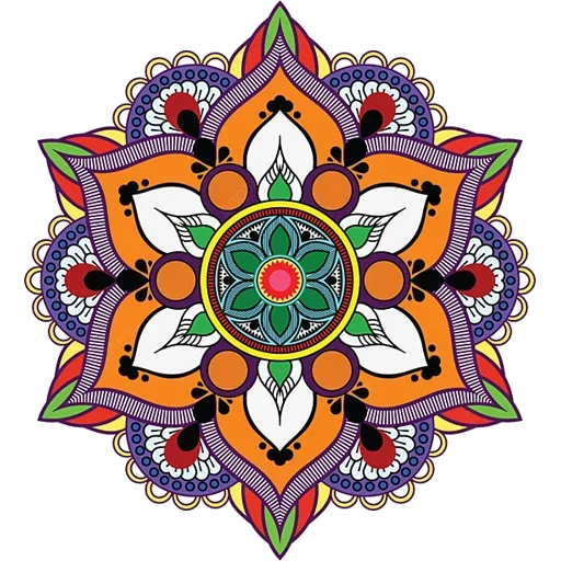 Sticker Rangoli (alpona)