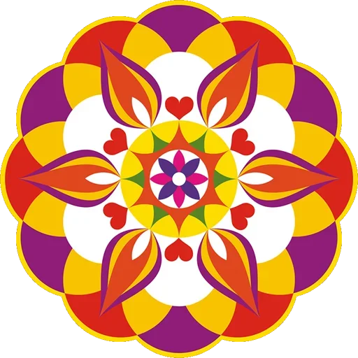 Sticker from the "Rangoli (alpona)" sticker pack