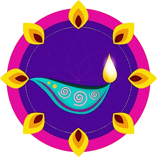 Sticker Rangoli (alpona)