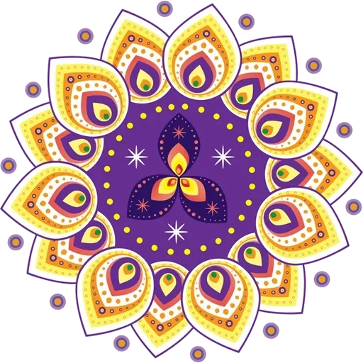 Sticker from the "Rangoli (alpona)" sticker pack