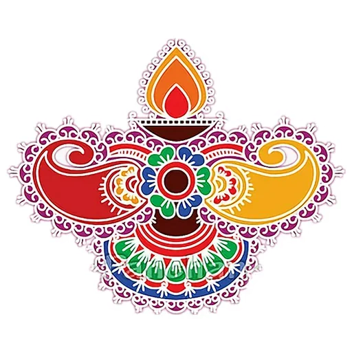 Sticker from the "Rangoli (alpona)" sticker pack