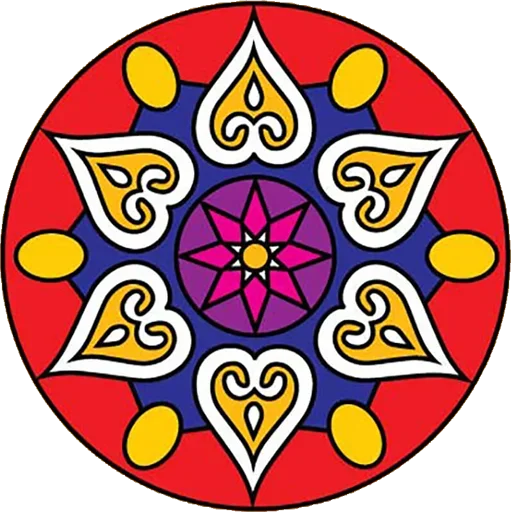 Sticker Rangoli (alpona)