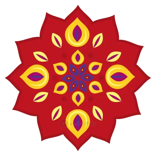 Sticker from the "Rangoli (alpona)" sticker pack