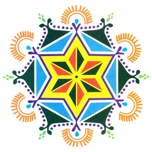 Sticker from the "Rangoli (alpona)" sticker pack