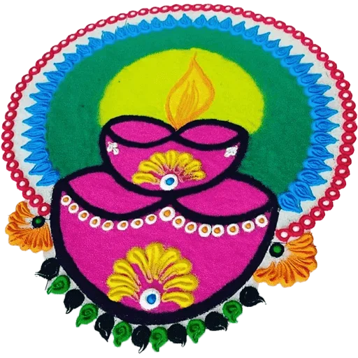 Sticker from the "Rangoli (alpona)" sticker pack