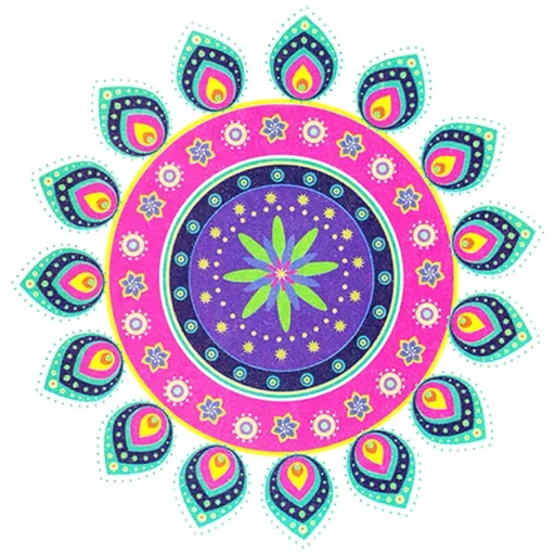 Sticker Rangoli (alpona)