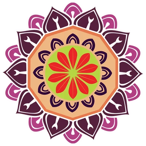 Sticker from the "Rangoli (alpona)" sticker pack