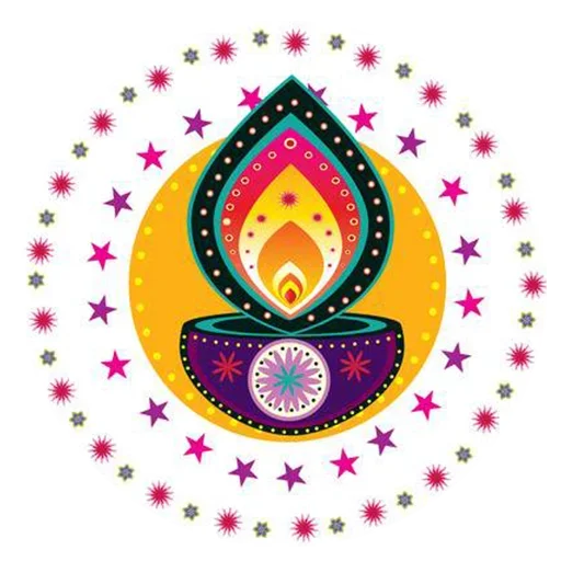 Sticker from the "Rangoli (alpona)" sticker pack