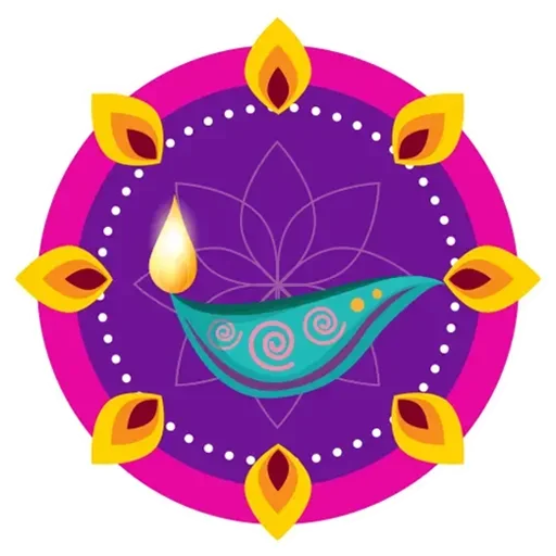 Sticker from the "Rangoli (alpona)" sticker pack