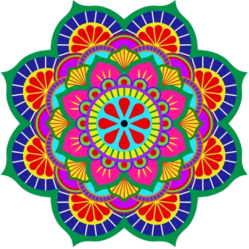 Sticker Rangoli (alpona)