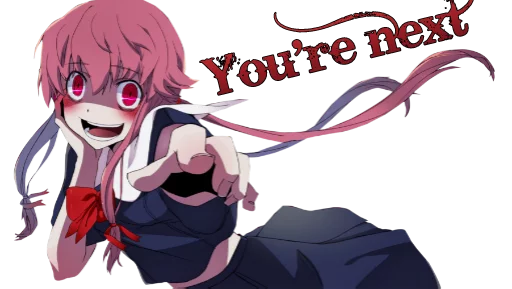 Sticker from the "Yuno Gasai | Future Diary" sticker pack