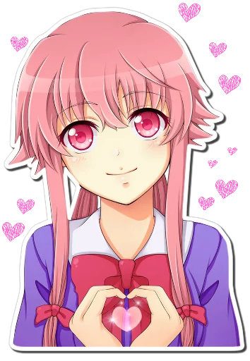 Sticker from the "Yuno Gasai | Future Diary" sticker pack