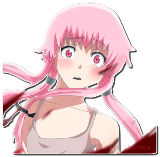 Sticker from the "Yuno Gasai | Future Diary" sticker pack