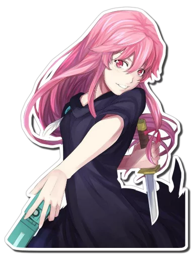 Sticker from the "Yuno Gasai | Future Diary" sticker pack