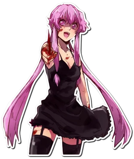 Sticker from the "Yuno Gasai | Future Diary" sticker pack