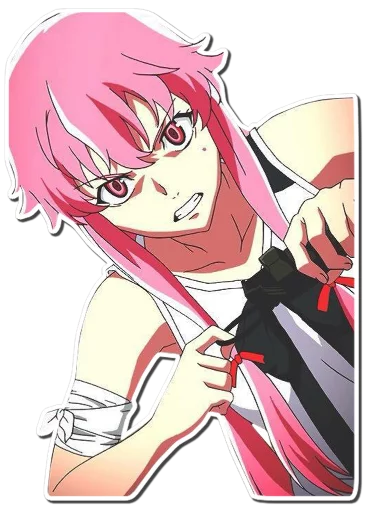 Sticker from the "Yuno Gasai | Future Diary" sticker pack