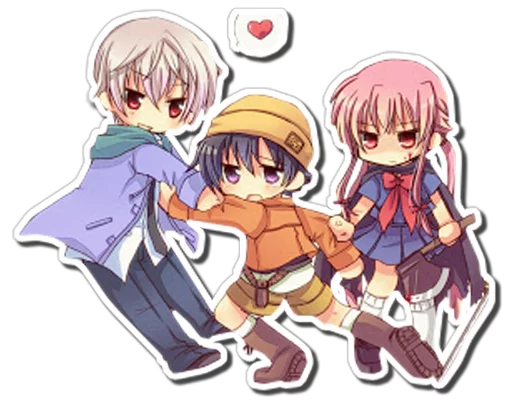 Sticker from the "Yuno Gasai | Future Diary" sticker pack