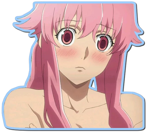 Sticker from the "Yuno Gasai | Future Diary" sticker pack