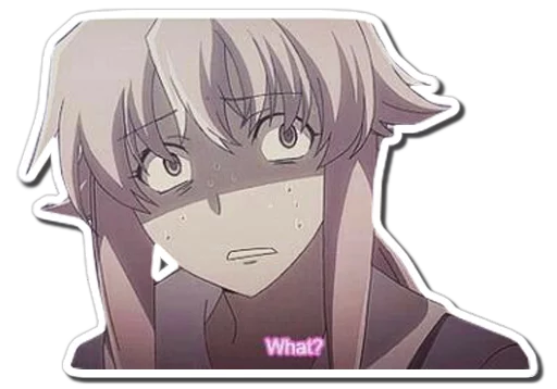 Sticker from the "Yuno Gasai | Future Diary" sticker pack