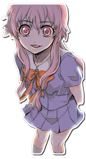 Sticker from the "Yuno Gasai | Future Diary" sticker pack