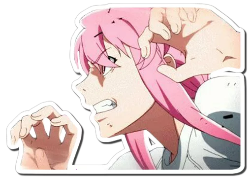 Sticker from the "Yuno Gasai | Future Diary" sticker pack