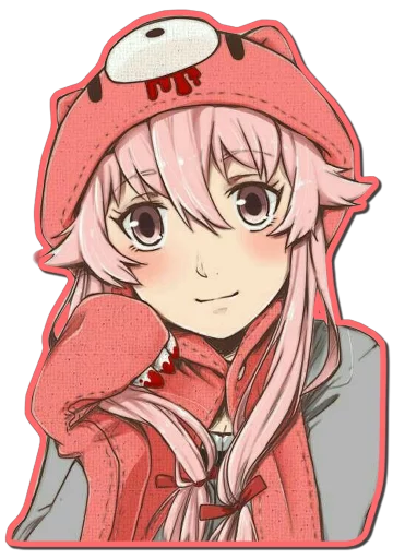 Sticker from the "Yuno Gasai | Future Diary" sticker pack