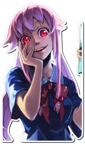 Sticker from the "Yuno Gasai | Future Diary" sticker pack