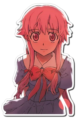 Стикер из набора "Yuno Gasai | Future Diary"