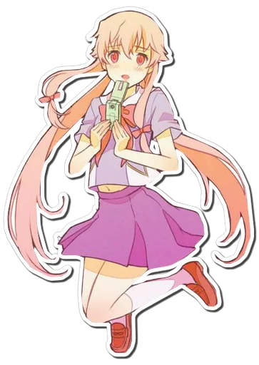 Sticker from the "Yuno Gasai | Future Diary" sticker pack