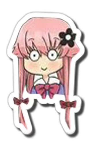 Sticker from the "Yuno Gasai | Future Diary" sticker pack