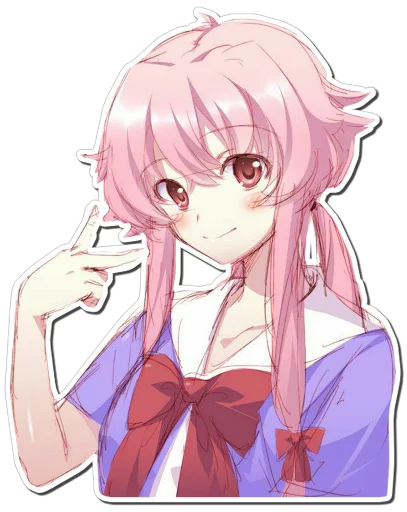 Sticker from the "Yuno Gasai | Future Diary" sticker pack