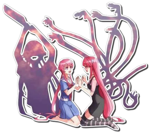 Sticker from the "Yuno Gasai | Future Diary" sticker pack