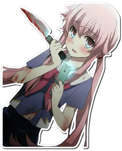 Sticker from the "Yuno Gasai | Future Diary" sticker pack