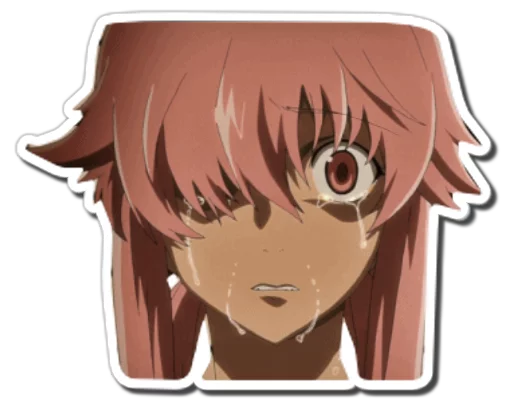 Sticker from the "Yuno Gasai | Future Diary" sticker pack