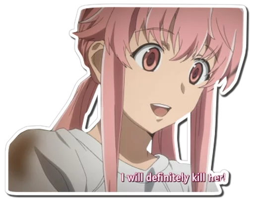 Sticker Yuno Gasai | Future Diary