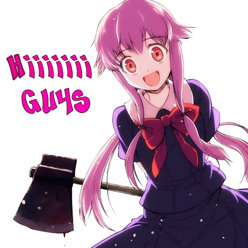 Sticker from the "Yuno Gasai | Future Diary" sticker pack