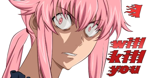 Sticker Yuno Gasai | Future Diary