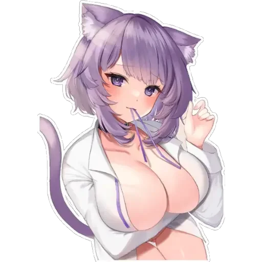 Sticker from the "Nekomata Okayu" sticker pack