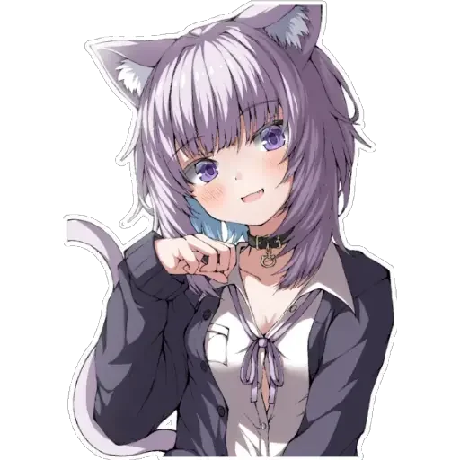 Sticker from the "Nekomata Okayu" sticker pack