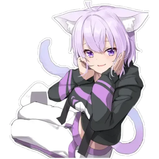 Sticker from the "Nekomata Okayu" sticker pack