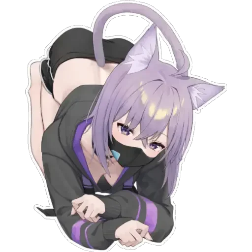 Sticker from the "Nekomata Okayu" sticker pack