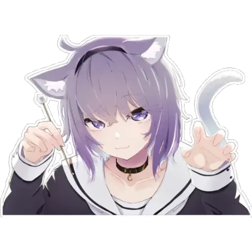 Sticker from the "Nekomata Okayu" sticker pack